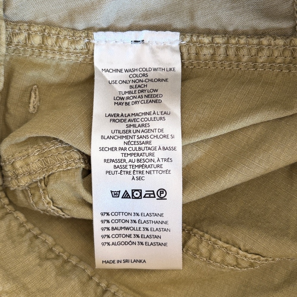 Pilcro‎ Kenna Mid Rise Heritage Barrel Pants Size 25P Anthropologie Wide Leg Tan - Picture 10 of 13